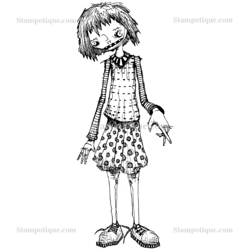 Stampotique Wood Stamp - 6209 Marsha