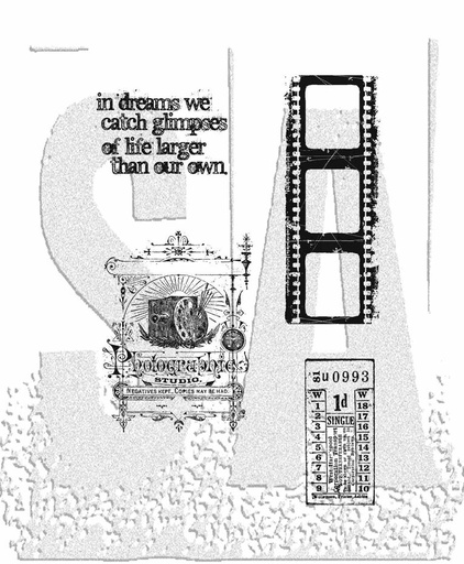 Tim Holtz Cling Stamps - CMS037 Captured Moments