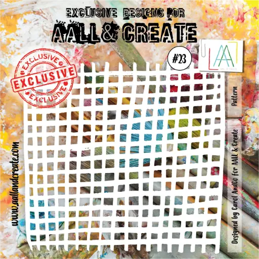 AALL & Create Stencil 6'x6' - #23 Pattern Designed by Carol AndCo