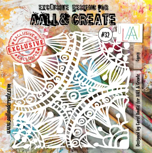 AALL & Create Stencil 6'x6' By Carol AndCo - #32 Gypsy