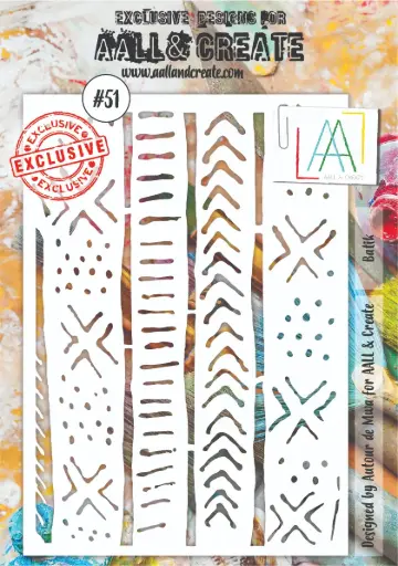 AALL & Create Stencil A5 By Autour De Mwa - 51 Batik
