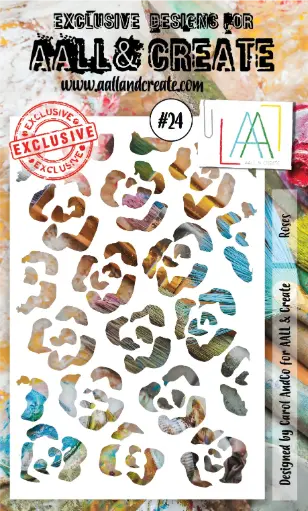 AALL & Create Stencil A6 By Carol AndCo - #24 Roses
