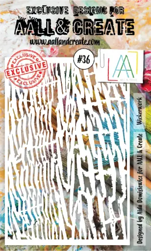 AALL & Create Stencil A6 By Aida Domisiewicz - #36 Wickerwork