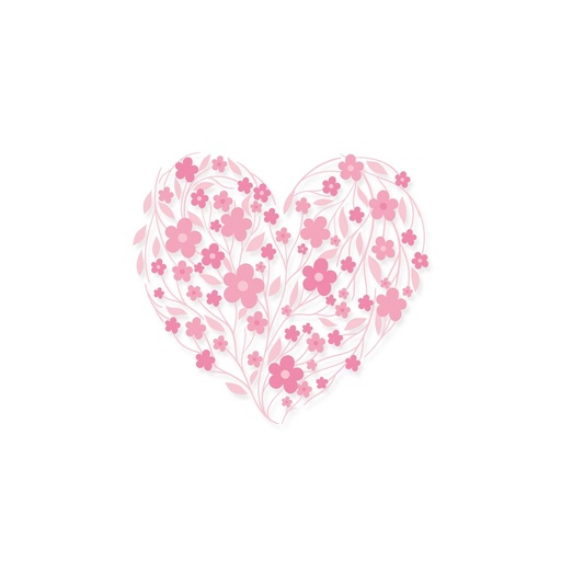 Sizzix Layered Clear Stamps Set By Lisa Jones 3/Pkg - Blossom Heart