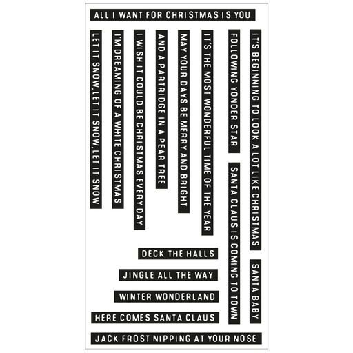 Sizzix Clear Stamps By Pete Hughes 16/Pkg - 666318 Seasonal Vibes #1