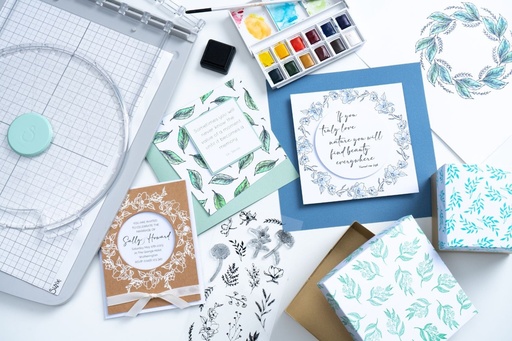 Sizzix Clear Stamps By Lisa Jones 17/Pkg - Garden Botanicals