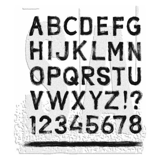 Tim Holtz Cling Stamps - CMS484 Sign Painter