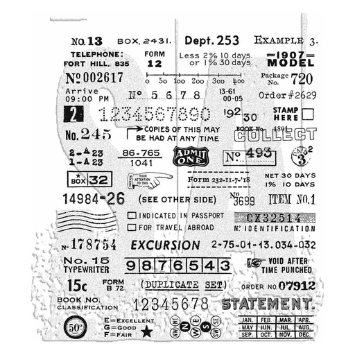 Tim Holtz Cling Stamps - CMS488 Tidbits