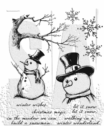 Tim Holtz Cling Stamps - CMS499 Mr. Frostie