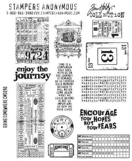 Tim Holtz Cling Stamps - CMS090 Going Somewhere