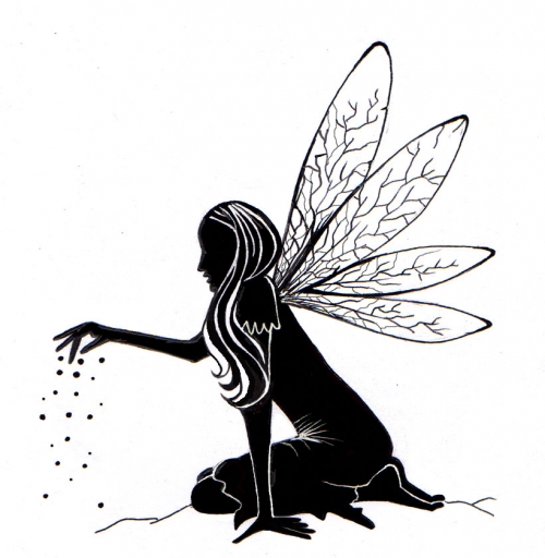 Lavinia Clear Stamps - LAV125 Fairy Dust Silhouette