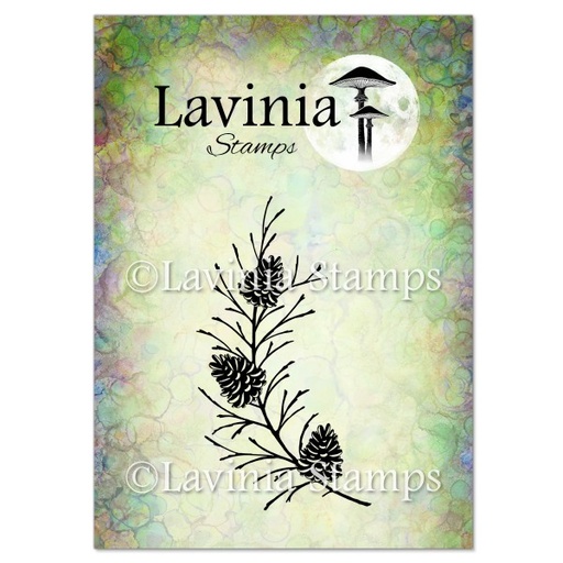 Lavinia Clear Stamps - LAV580 Fir Cone Branch