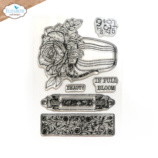 Elizabeth Craft Designs Clear Stamps - CS391 In Full Bloom