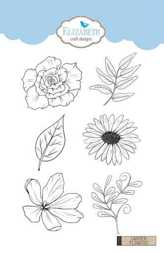 Elizabeth Craft Designs Clear Stamps - Garden Flowers