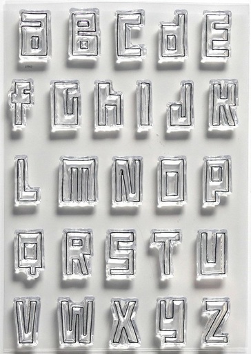Elizabeth Craft Designs Clear Stamps - Block Alphabet
