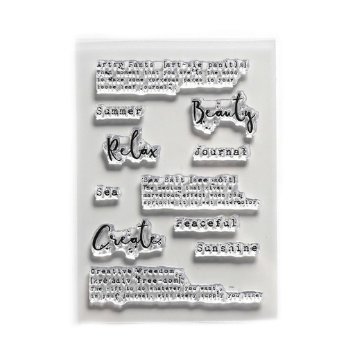 Elizabeth Craft Designs Clear Stamps - Journal Words