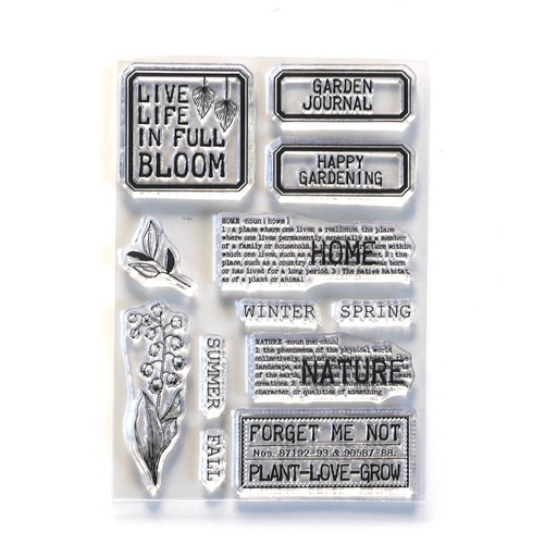 Elizabeth Craft Designs Clear Stamps - Home & Nature