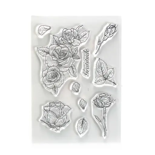 Elizabeth Craft Designs Clear Stamps - CS229 Gratitude.  Co√∂rdinates AND ONE ONLY SOLD TOGETHER with the matching Cutting Die 1888 Gratitude.