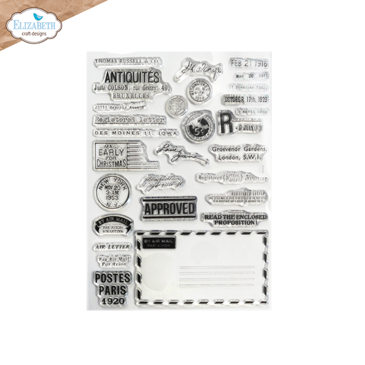 Elizabeth Craft Designs Clear Stamps A5 Planner Essentials - CS324 Correspondence from the Past 1