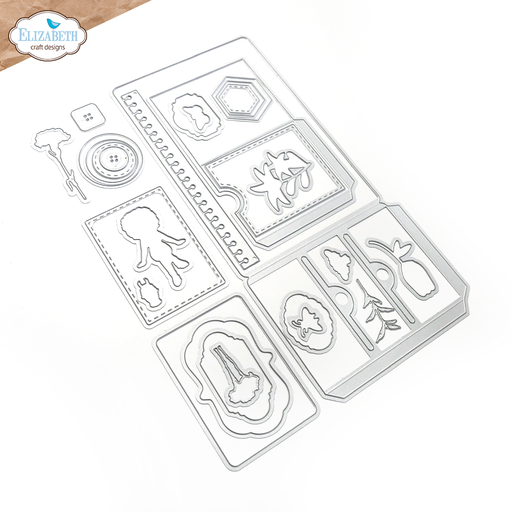 Elizabeth Craft Designs Stamp and Die Set - K016 ATC Special Kit