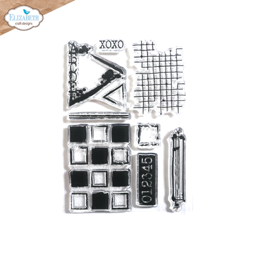 Elizabeth Craft Designs Clear Stamps  A6 Remember Moments - CS364 Textures