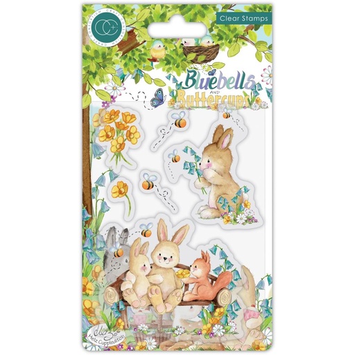 Craft Consortium Clear Stamps - Bluebells and Buttercups Bench