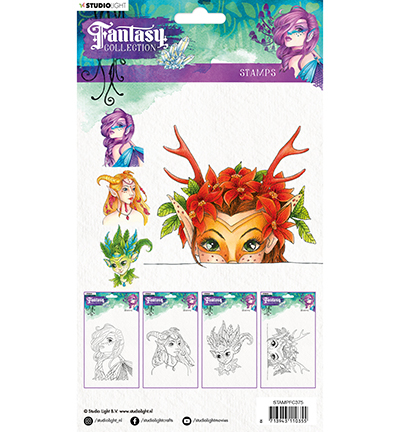 Studio Light Clear Stamps A5 - Fairy Fantasy Collection nr. 375