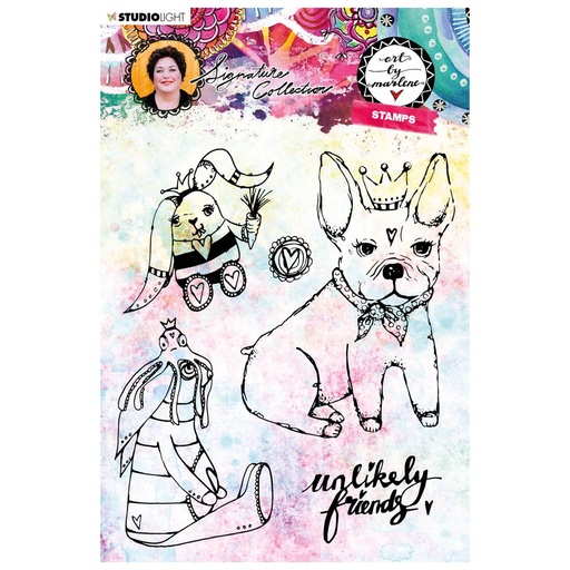Studio Light Clear Stamps Art By Marlene - 4.0 nr. 40 Unlikely Friends
