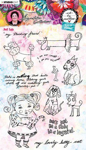 Studio Light Clear Stamps Art By Marlene - 5.0 nr. 50 Pet talk