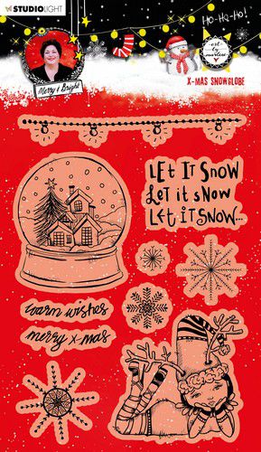 Studio Light Clear Stamps 148x210mm Art by Marlene Christmas Essentials - Snow Globe nr. 83