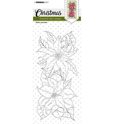 Studio Light Clear Stamps  Essentials - nr. 240 Slimline Poinsettia