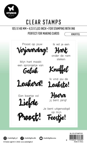 Studio Light Clear Stamps KnuÔ¨Äel NL By Laurens - nr. 355