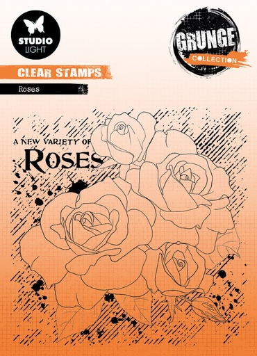 Studio Light  Clear Stamps - SL-GR-STAMP401 Roses Grunge