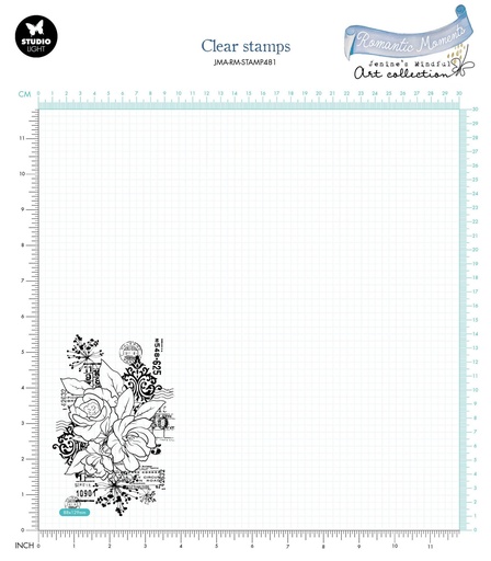 JMA Clear Stamp Sending roses Romantic Moments nr.481
