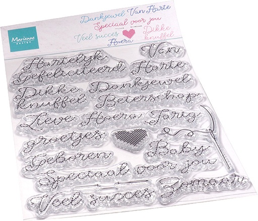 Marianne Design Clear Stamps - Stikselteksten (NL)