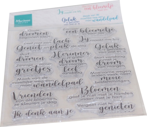 Marianne Design Clear Stamps - Droom En Geniet