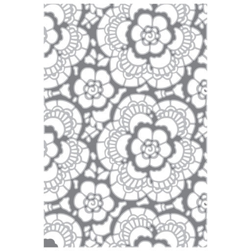 Sizzix Multi Level Textured Impressions Embossing Folder By Tim Holtz - 666865 Vault Lace