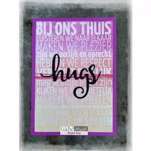 COOSA Crafts Clear Stamps A6 - Bij ons thuis (Ndl)