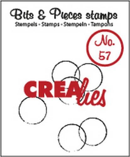 Crealies Clear Stamps Bits & Pieces - CLBP57 Grunge Circles