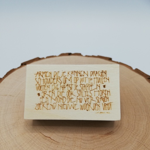 a Lut of stamps Wood Stamp - aLos038Sm Armen die je kunnen...