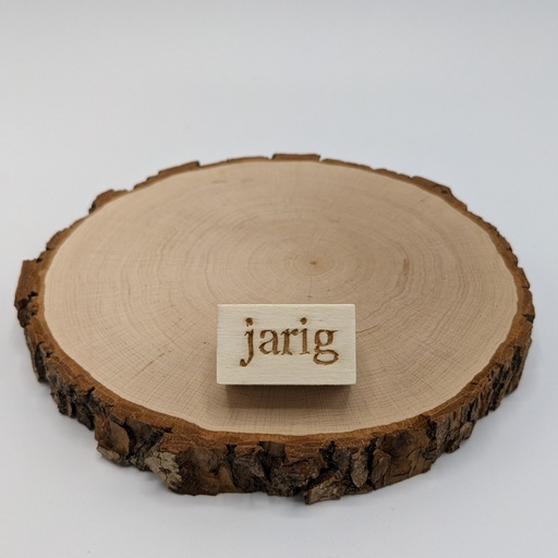 a Lut of stamps Wood Stamp - aLos035 jarig