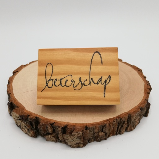 a Lut of stamps Wood Stamp - aLos025 Beterschap