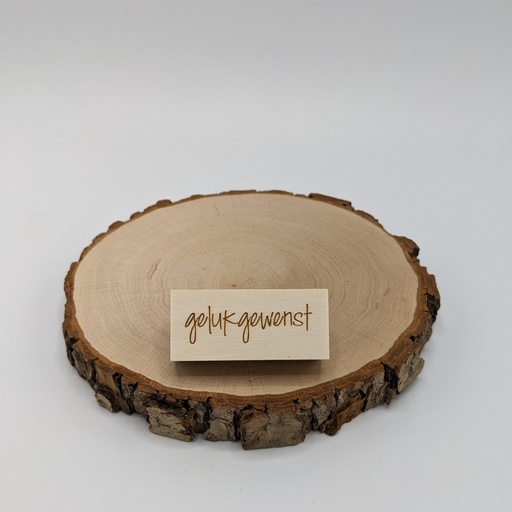 a Lut of stamps Wood Stamp - aLos041 gelukgewenst