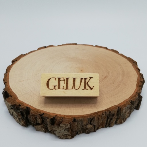 a Lut of stamps Wood Stamp - aLos012 Geluk