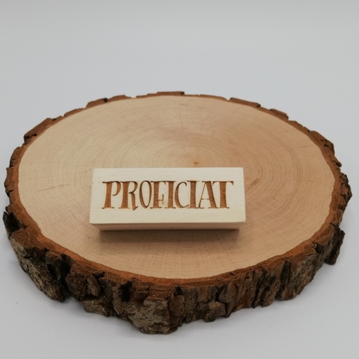 a Lut of stamps Wood Stamp - aLos017 Proficiat