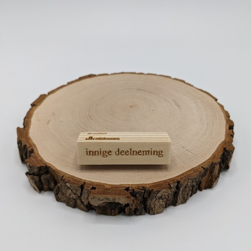 a Lut of stamps Wood Stamp - aLos029 innige deelneming horizontaal