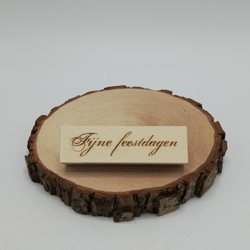 a Lut of stamps Wood Stamp - aLos068 Fijne feestdagen