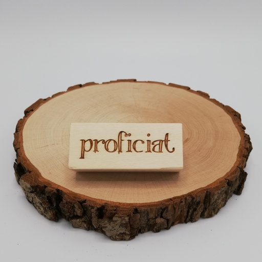 a Lut of stamps Wood Stamp - aLos005 Proficiat