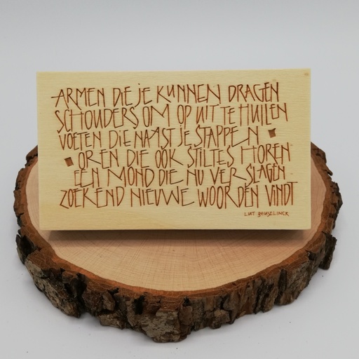 a Lut of stamps Wood Stamp - aLos038Lg Armen die je kunnen...