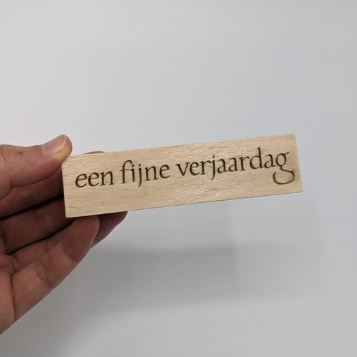 a Lut of stamps Wood Stamp - aLos010Lg Een fijne verjaardag